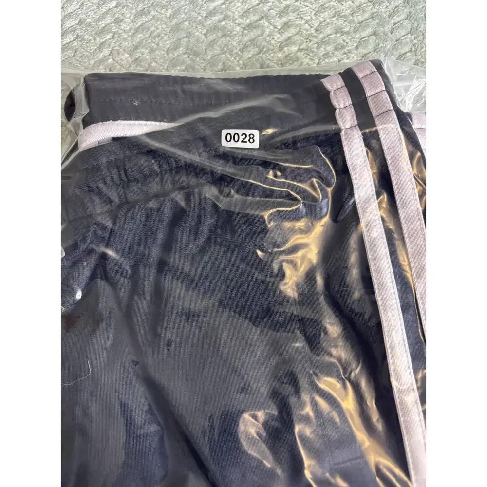 Adidas 3 Stripe Black Wide Leg Track Pants Y2K Size Medium (12-14)